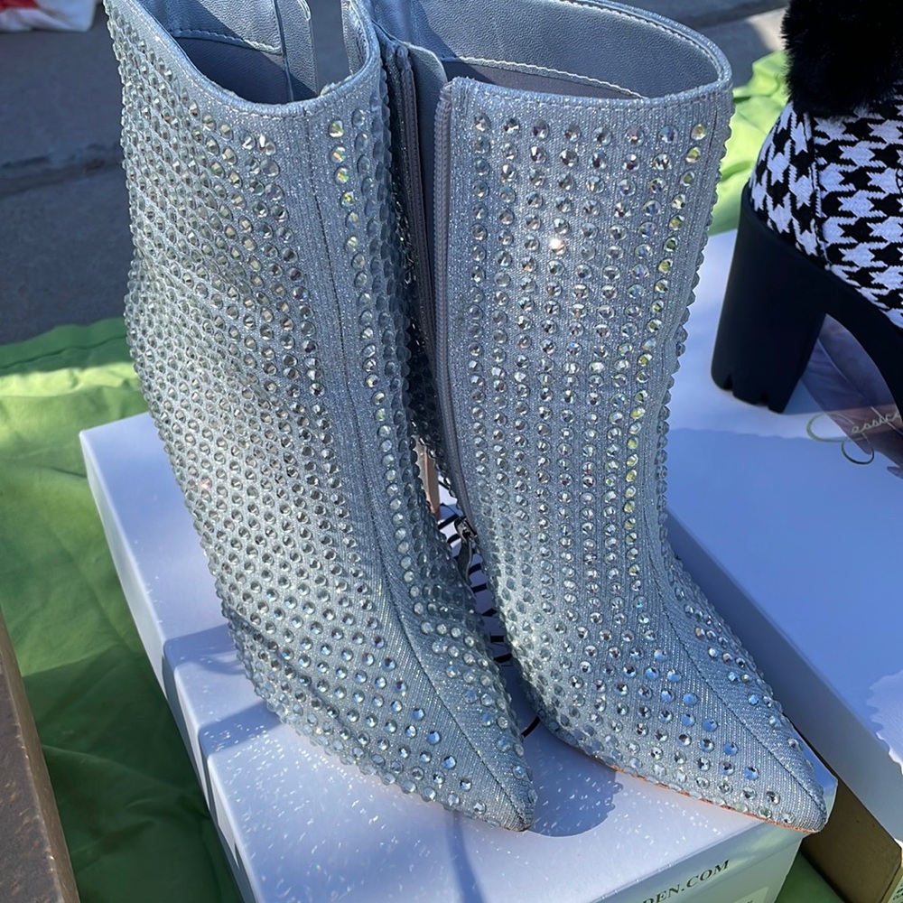 Silver boots only used once